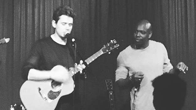 Dave Chappelle joined John Mayer on stage for a cover of Nirvana's "Come As You Are" at a secret show in L.A.