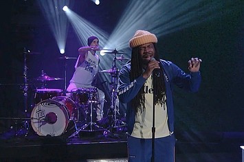 D.R.A.M. and Travis Barker's performance of "Broccoli" on Conan.