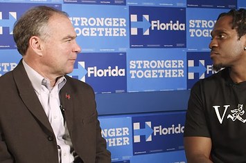 This is Pusha T interviewing Tim Kaine.
