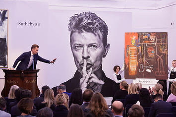 David Bowie art auction.