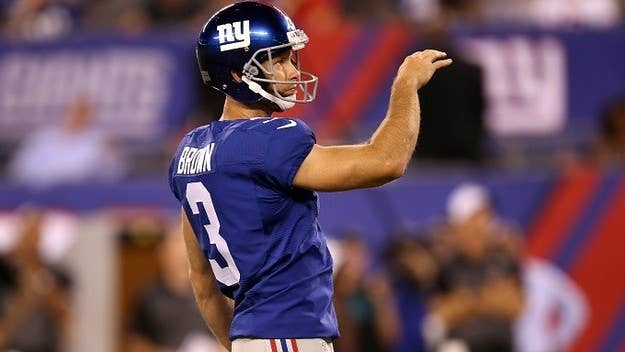 Giants kicker Josh Brown has likely played his last game with the team. 