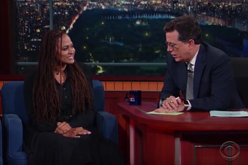 Ava DuVernay chats with Colbert on 'Late Show'