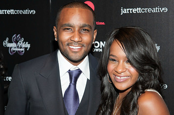This is a photo of Bobby Kristina Brown and Nick Gordon.