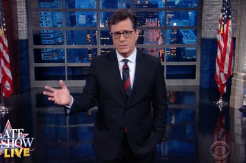 Colbert does a live 'Late Show'