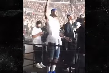 LeBron James turns up at a Drake concert.