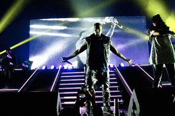 Kanye West during the Big Sean Concert
