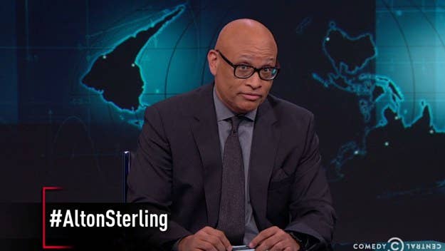 'Nightly Show' host Larry Wilmore ripped both police and news outlets for their handling of the death of Alton Sterling.