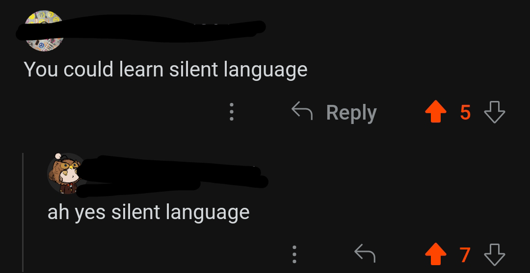 Person misspelling sign language as silent language