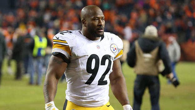 James Harrison says he'll only talk to the NFL about his alleged PED on one condition: if Roger Goodell attends a meeting at his house.