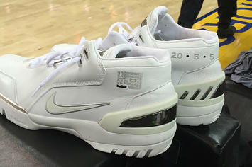 LeBron James Brought His Rookie Sneakers to the NBA Finals