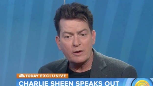 Charlie Sheen says revealing his HIV-positive status felt like “being released from prison,” and was a great source of relief.