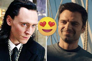 loki on the left and bucky on the right