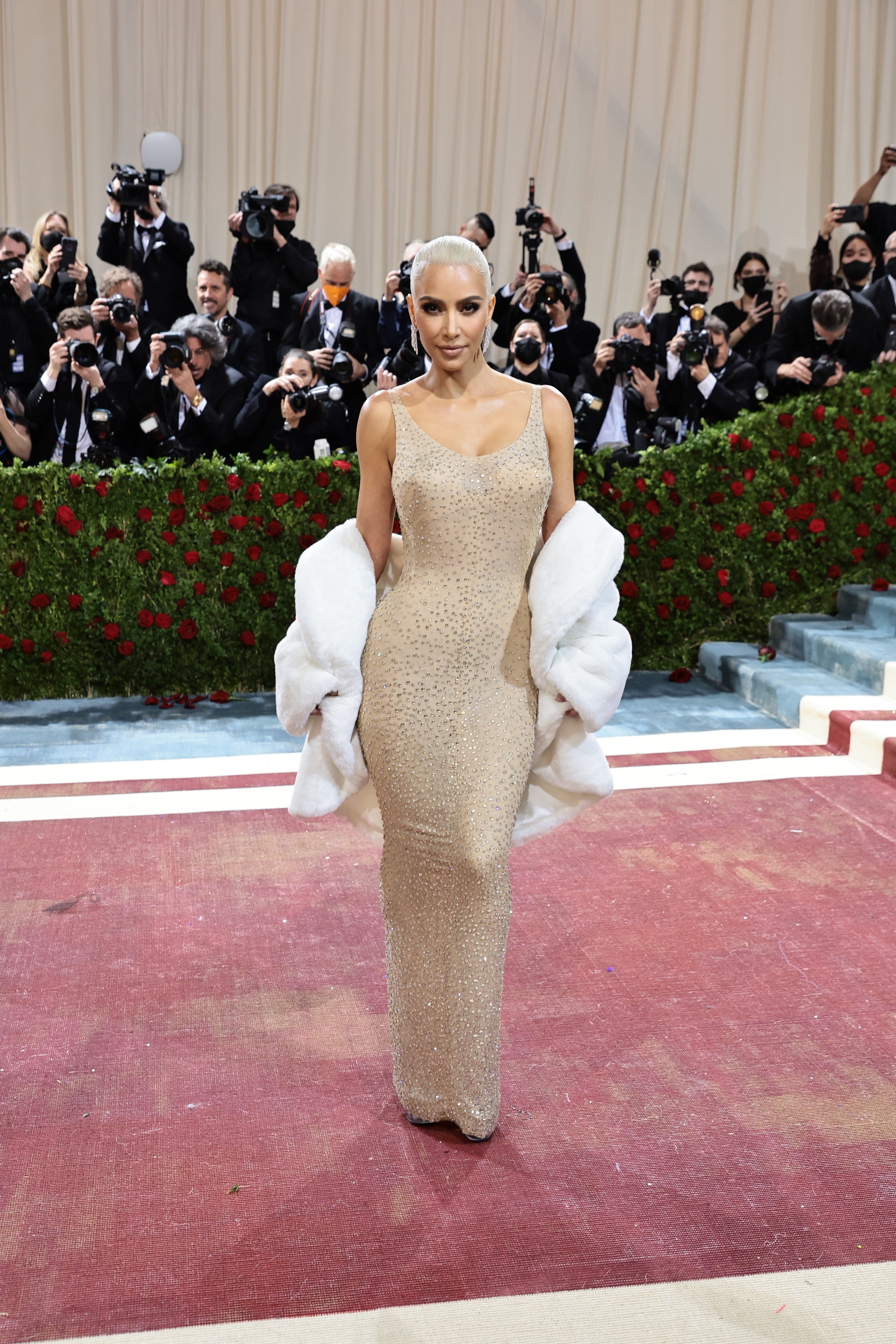 Kim Kardashian at the Met Gala in Marilyn Monroe&#x27;s dress