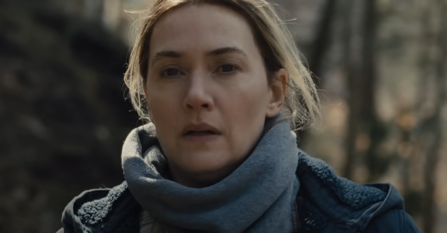 closeup of Kate Winslet in Mare of Easttown