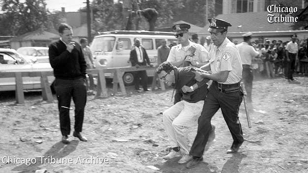 See the candidate at a 1963 civil rights protest.