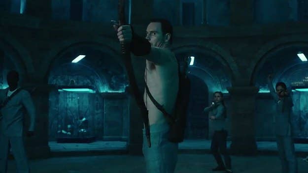 Michael Fassbender stars in the first ‘Assassin’s Creed’ trailer, which premiered on ‘Jimmy Kimmel Live’ Wednesday.