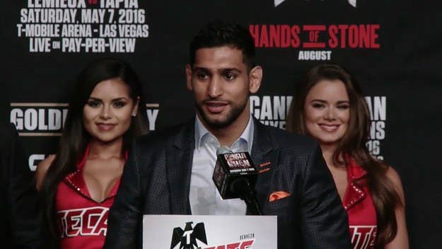 Khan is set to fight Mexican boxer Canelo Alvarez. 