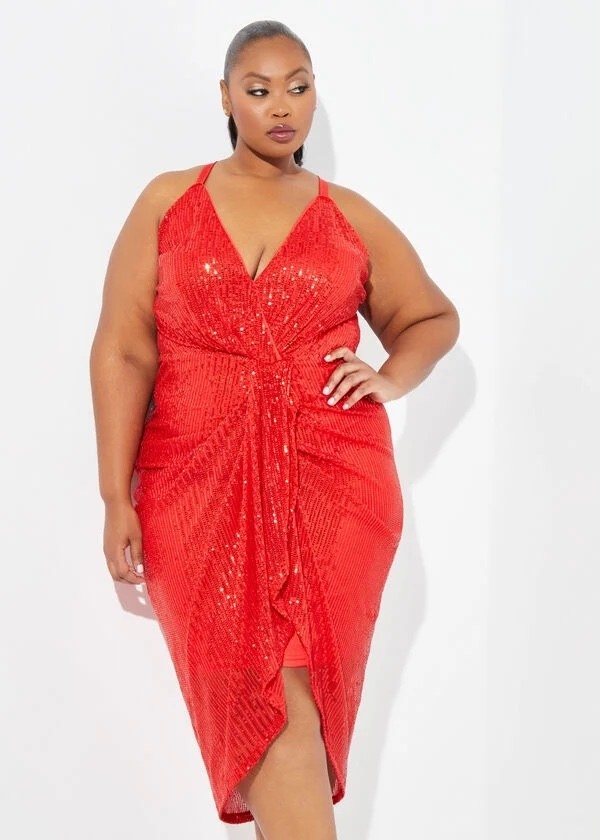 Ashley stewart holiday on sale dresses