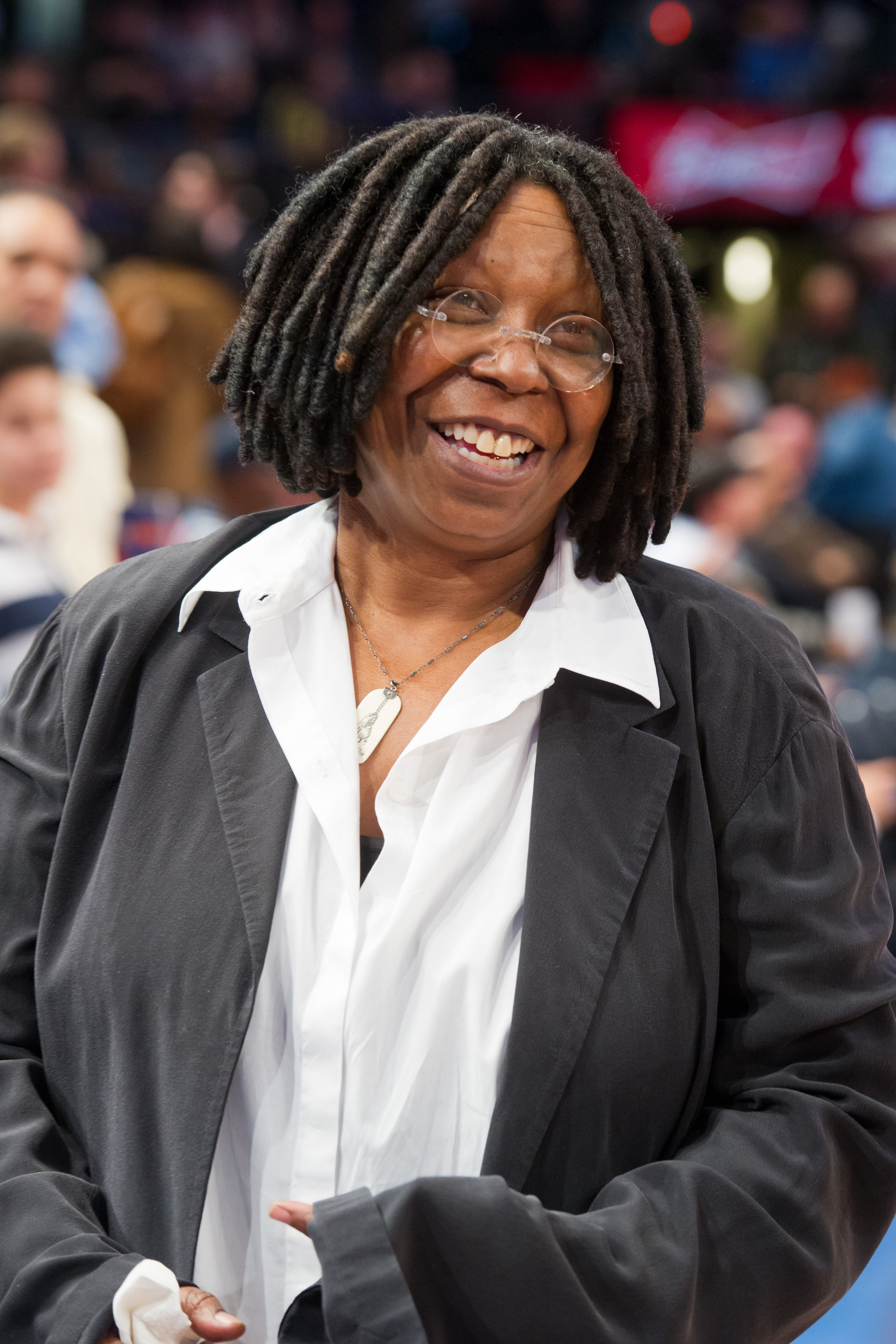 Whoopi at a sports event