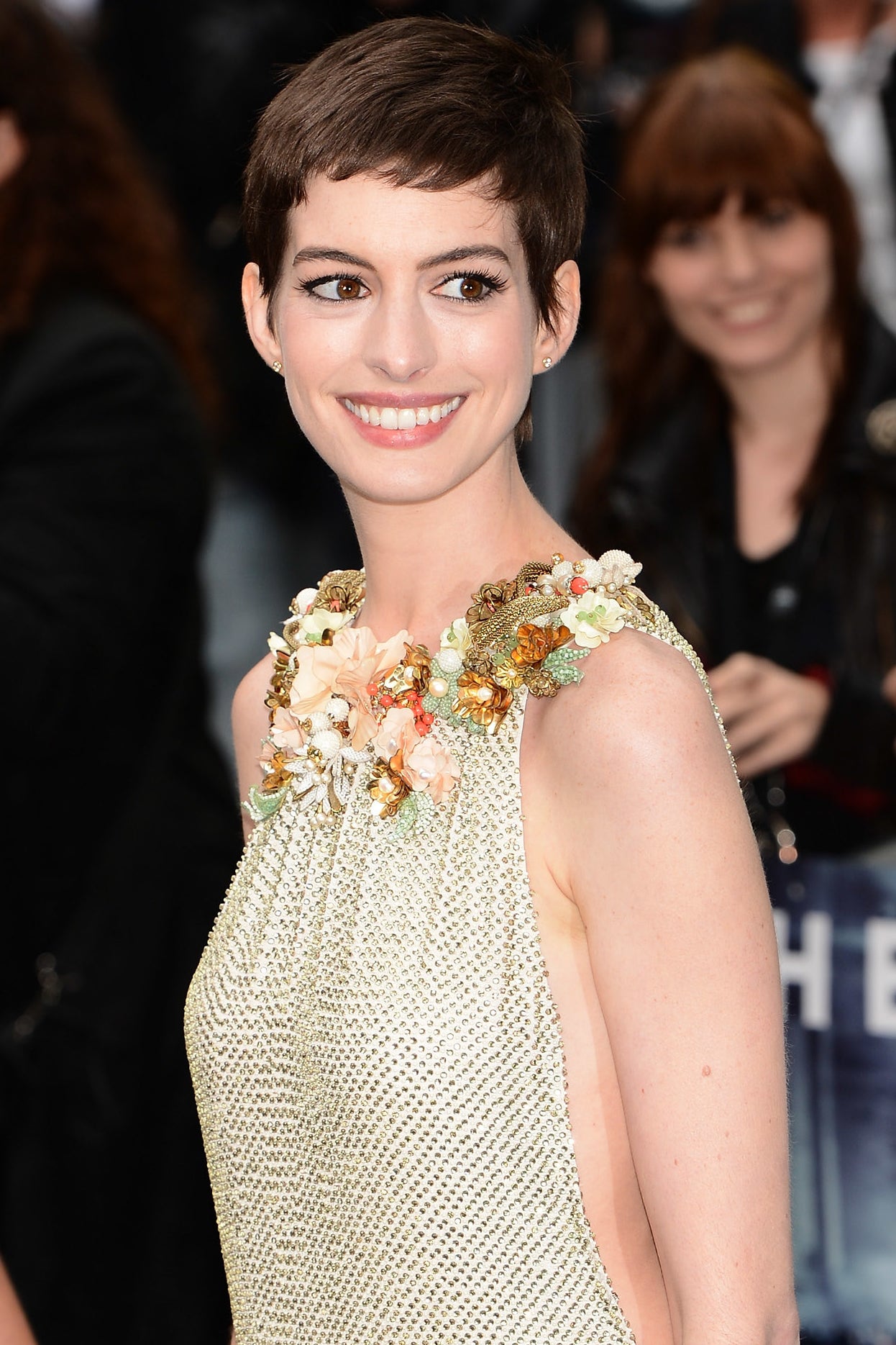 Anne Hathaway on the red carpet