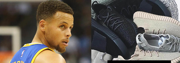 Stephen curry on sale yeezy