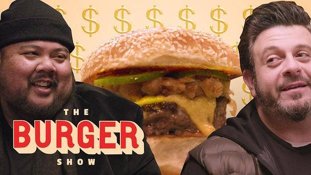 Watch Adam Richman and Alvin Cailan rate expensive burgers in the first episode of The Burger Show. 