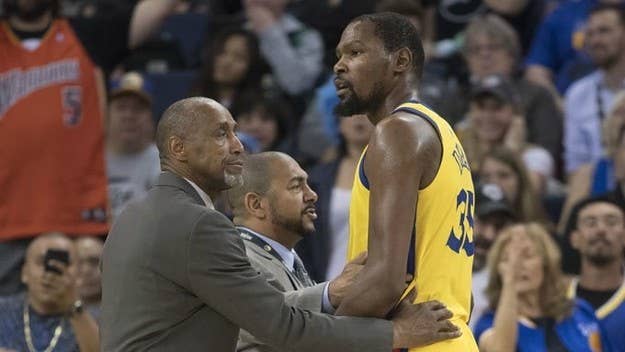 Kevin Durant got ejected from a game against the Bucks on Thursday night for going off on a referee.