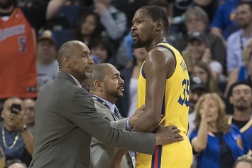 Kevin Durant ejected.