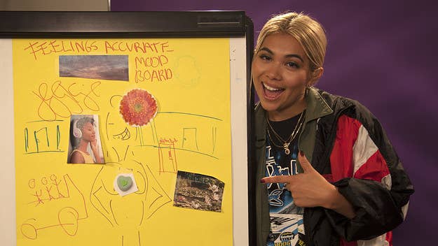 Creatively using scissors, tape and some serious self-portrait skills watch Hayley Kiyoko, the self-proclaimed "queen of mood boards," transfer her latest single's into a vision on paper in this Fuse Digital Original.