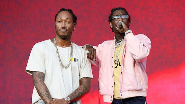On Tuesday morning, Young Thug shared a photo of himself with Future, Metro Boomin, and Joe Moses in the studio.
