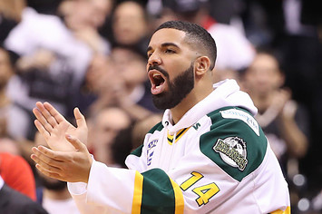 drake raptors wizards game one getty