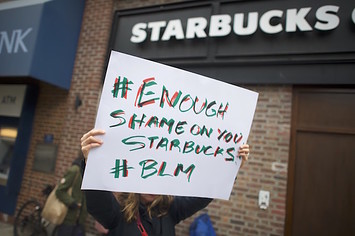 Starbucks protest in Philadelphia