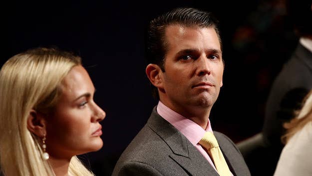 Trump Jr. was apparently in the shower when this occurred. 