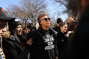 Sir Paul McCartney joins thousands of people, many of them students, march against gun violence.