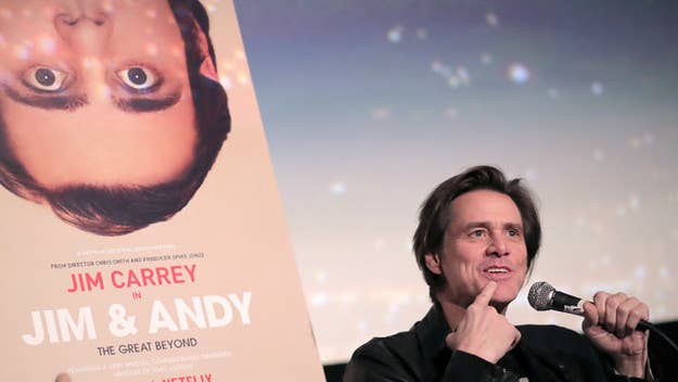 Carrey surprised Daniels and the audience on Tuesday's 'Conan.'
