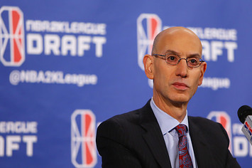 NBA Commissioner Adam Silver speaks to the media.