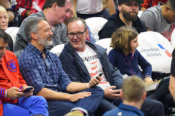 Clark Gregg attends a basketball game between the Utah Jazz and the Los Angeles Clippers.