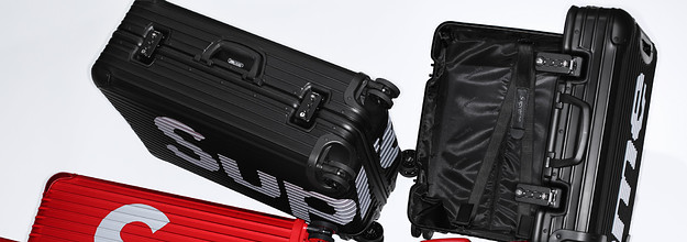 RIMOWA x SUPREME Collaboration Multiwheel Luggage Suitcase