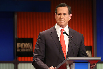 Rick Santorum at a presidential debate