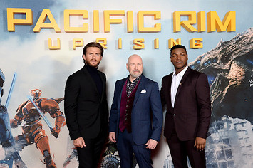 'Pacific Rim Uprising' stars Scott Eastwood and John Boyega with director Steven S. DeKnight