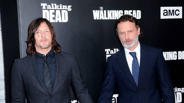 Norman Reedus says Andrew Lincoln once punched Jeffrey Dean Morgan in the face.