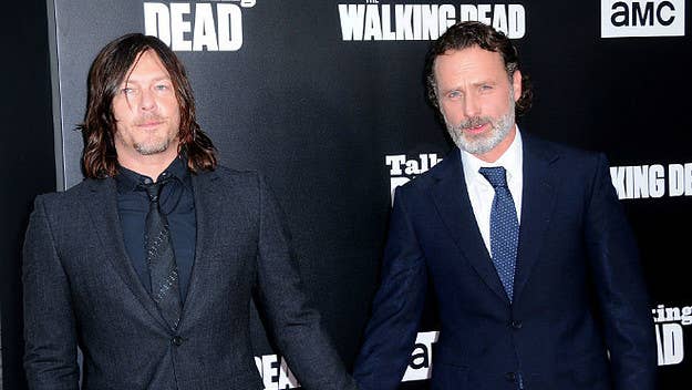 Norman Reedus says Andrew Lincoln once punched Jeffrey Dean Morgan in the face.