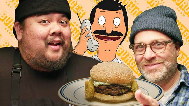 In the season finale of The Burger Show, Alvin conducts a Bob's Burgers taste-test with H. Jon Benjamin, the man who voices the show's main character, Bob Belcher. 