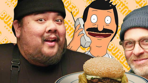 In the season finale of The Burger Show, Alvin conducts a Bob's Burgers taste-test with H. Jon Benjamin, the man who voices the show's main character, Bob Belcher.