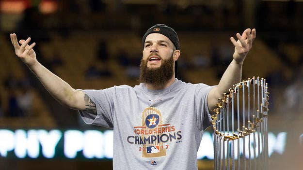 Dallas Keuchel, the Astros' left-handed hurler, didn't want just anyone to work on his next tattoo. The World Series champion collabed with the legendary Mister Cartoon to create a special piece of art as unique as his signature sinker.