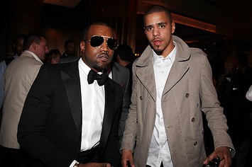 Kanye West and J. Cole in 2011.