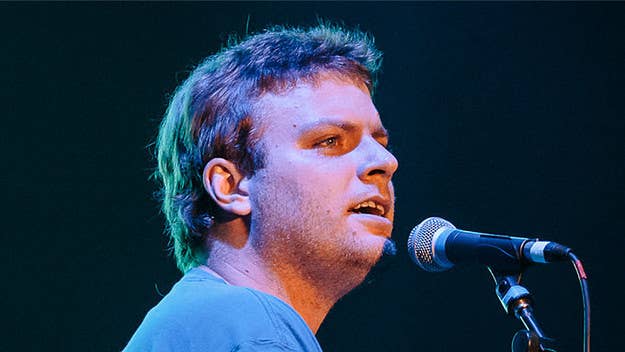 Mac traded places with his drummer for a cover of 'The Bends' single.