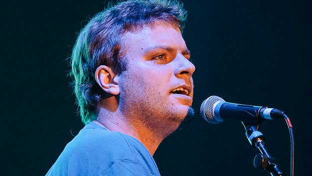 Mac traded places with his drummer for a cover of 'The Bends' single.