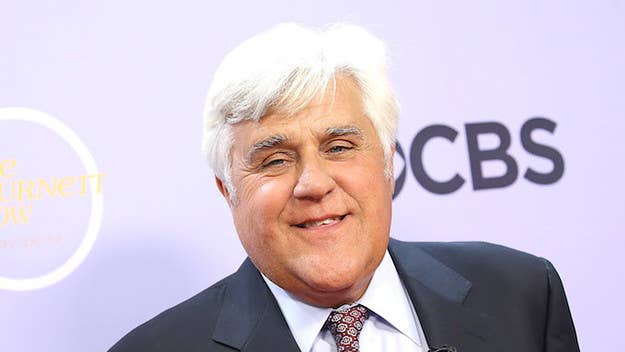Jay Leno's monologue was focused on sexual harassment.