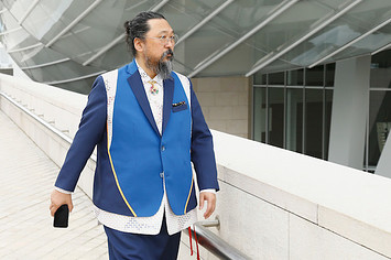 Japanese Artist Takashi Murakami attends 'Au Diapason Du Monde' Exhibition.